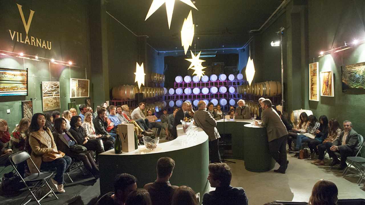 Sala de barricas Vilarnau